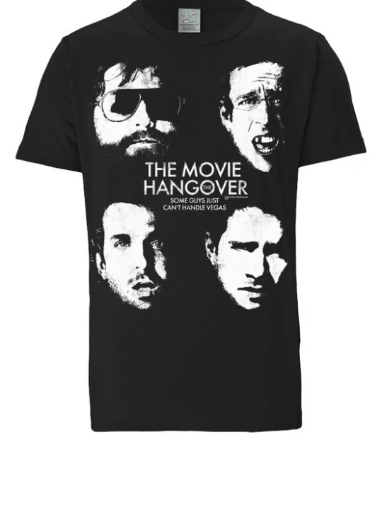 Foto van product LOGOSHIRT Shirt 'Hangover - Some Guys' lichtgrijs / zwart / wit