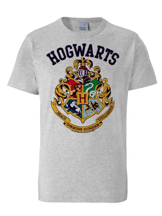Foto van product LOGOSHIRT Shirt 'Harry Potter - Hogwarts' grijs
