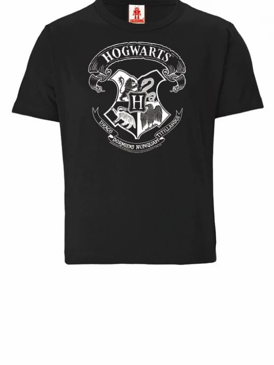 Foto van product LOGOSHIRT Shirt 'Harry Potter – Hogwarts Logo' zwart
