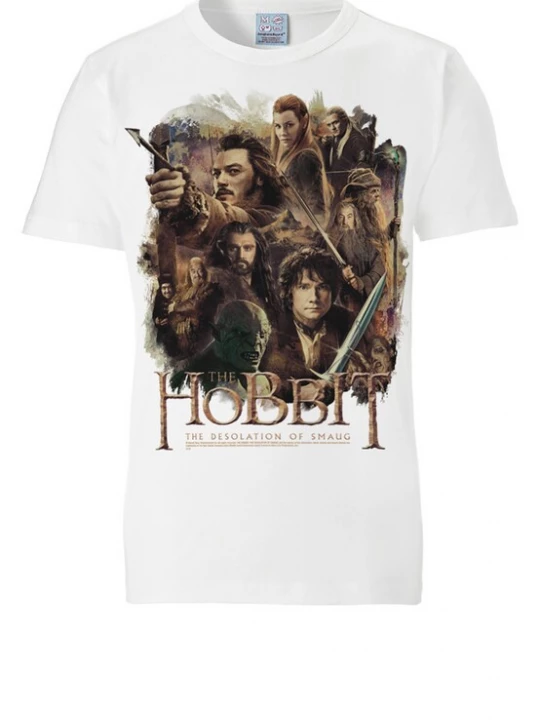 Foto van product LOGOSHIRT Shirt 'Hobbit - Poster' bruin / donkerbruin / offwhite