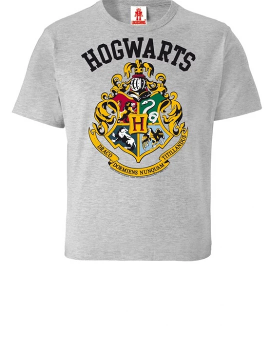 Foto van product LOGOSHIRT Shirt 'Hogwarts' grijs