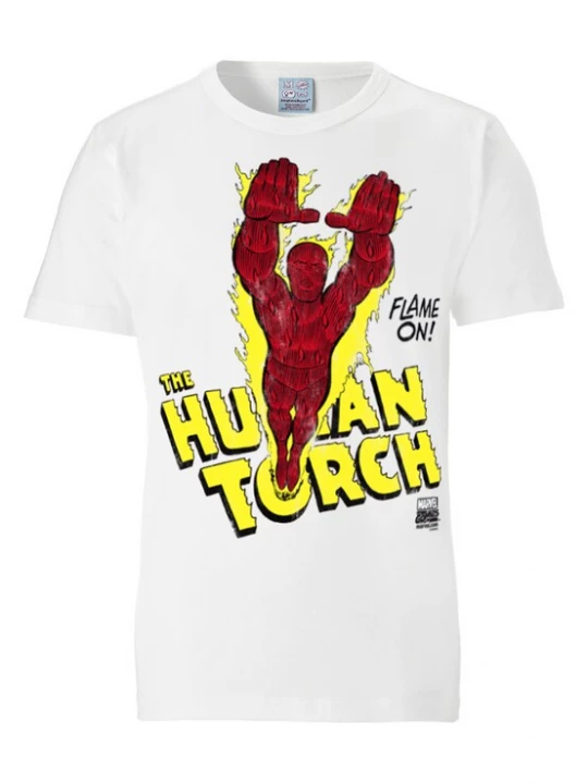 Foto van product LOGOSHIRT Shirt 'Human Torch' geel / rood / wit