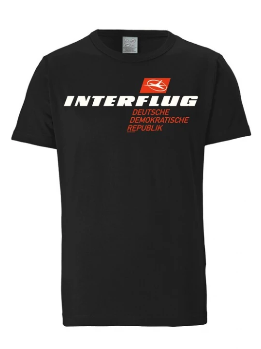 Foto van product LOGOSHIRT Shirt 'Interflug DDR' zwart