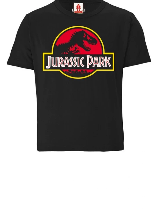 Foto van product LOGOSHIRT Shirt 'Jurassic Park Logo' zwart
