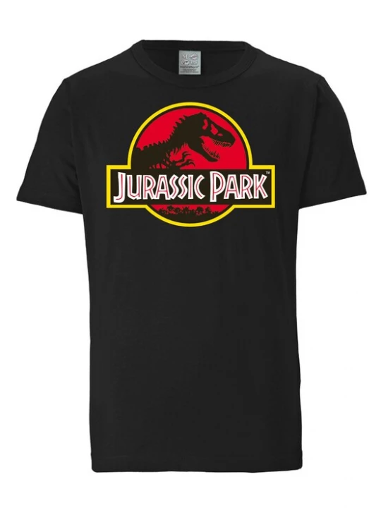 Foto van product LOGOSHIRT Shirt 'Jurassic Park Logo' zwart