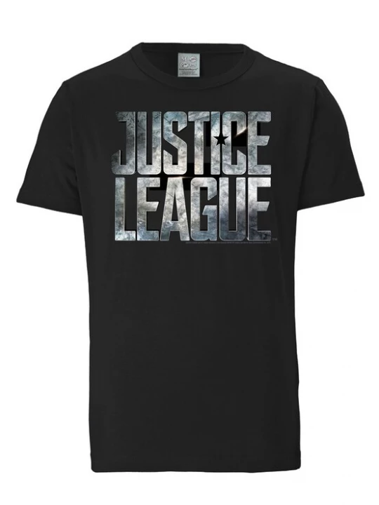 Foto van product LOGOSHIRT Shirt 'Justice League' duifblauw / grijs / zwart