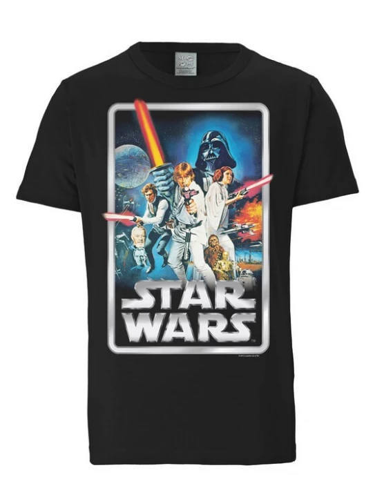 Foto van product LOGOSHIRT Shirt 'Krieg der Sterne' gemengde kleuren / zwart