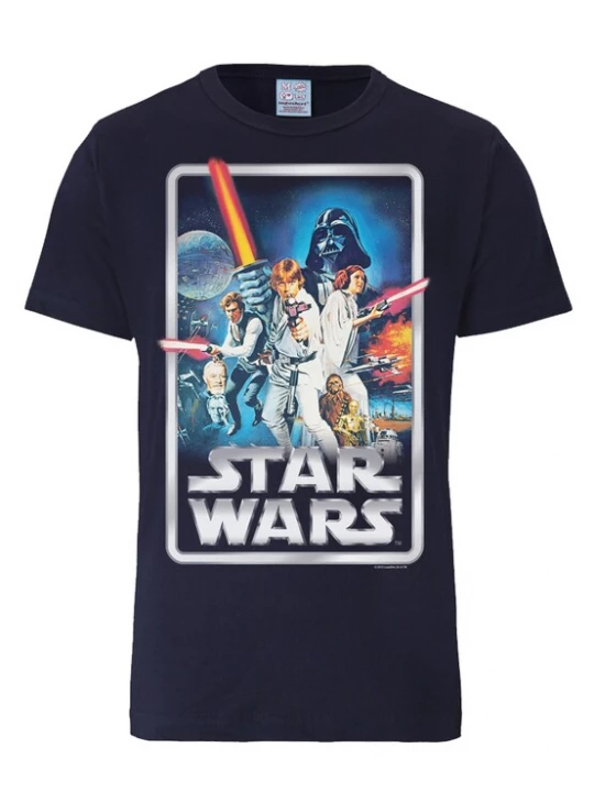 Foto van product LOGOSHIRT Shirt 'Krieg der Sterne' nachtblauw / gemengde kleuren