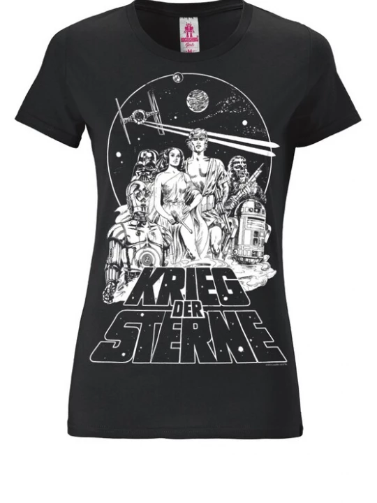 Foto van product LOGOSHIRT Shirt 'Krieg der Sterne - Star Wars' zwart / wit