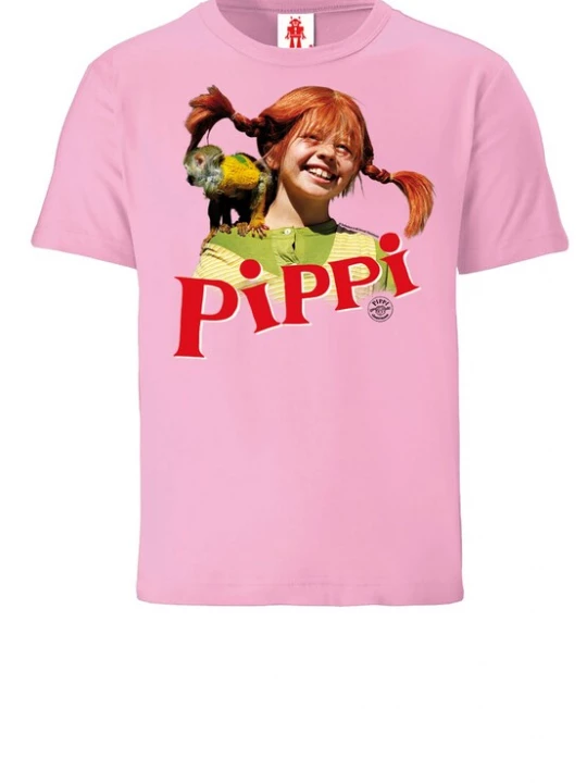 Foto van product LOGOSHIRT Shirt 'Langstrumpf & Herr Nilsson' rosa