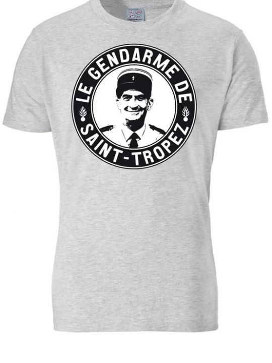Foto van product LOGOSHIRT Shirt 'Le Gendarme de Saint-Tropez' grijs / zwart / wit