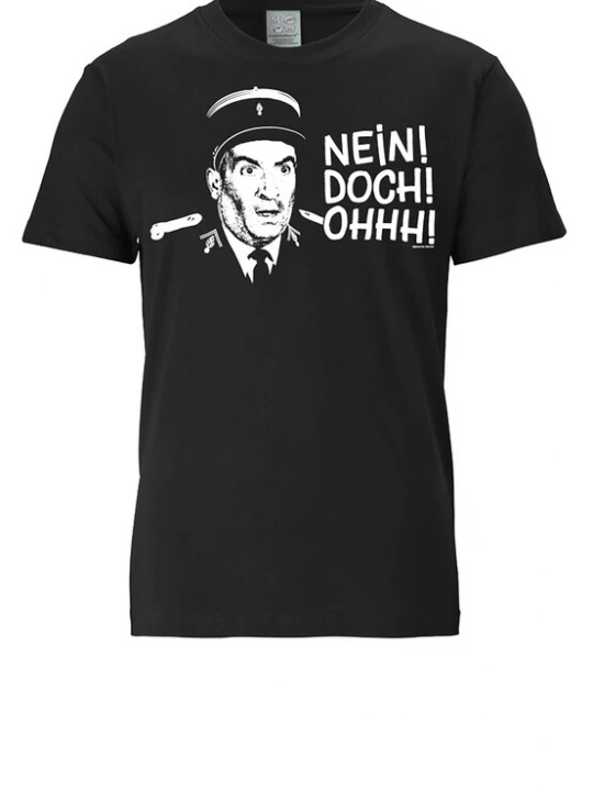 Foto van product LOGOSHIRT Shirt 'Le Gendarme de Saint-Tropez - Nein! Doch! Ohhh!' zwart