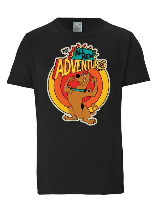 Foto van product LOGOSHIRT Shirt lichtbruin / petrol / lichtoranje / rood / zwart