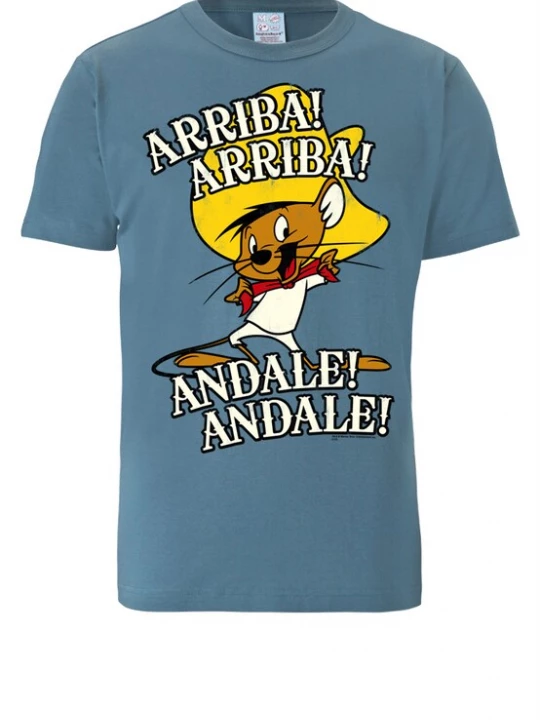 Foto van product LOGOSHIRT Shirt 'Looney Tunes Arriba! Andale!' blauw / duifblauw