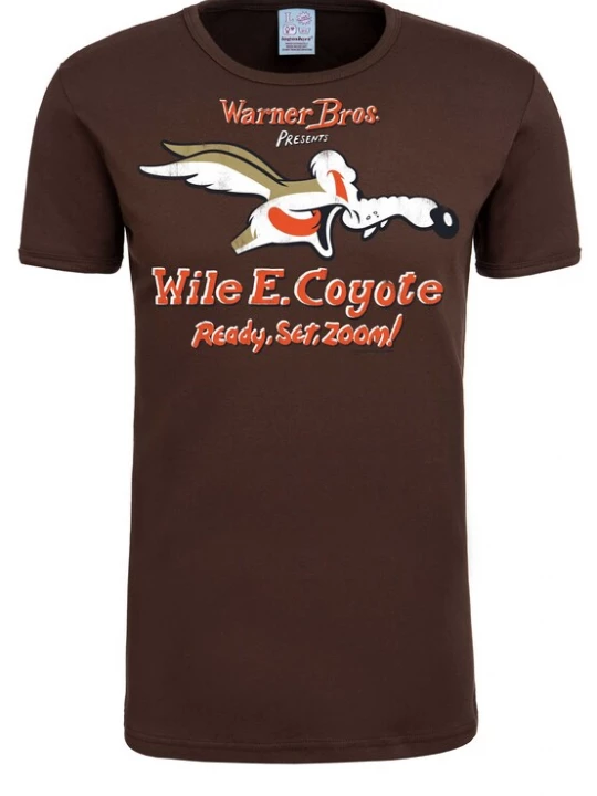 Foto van product LOGOSHIRT Shirt 'Looney Tunes' bruin / rood / wit