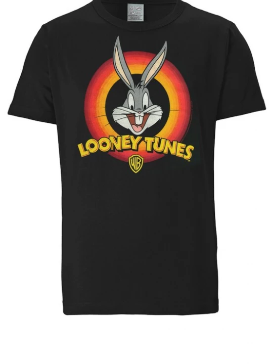 Foto van product LOGOSHIRT Shirt 'Looney Tunes – Bugs Bunny Logo' zwart