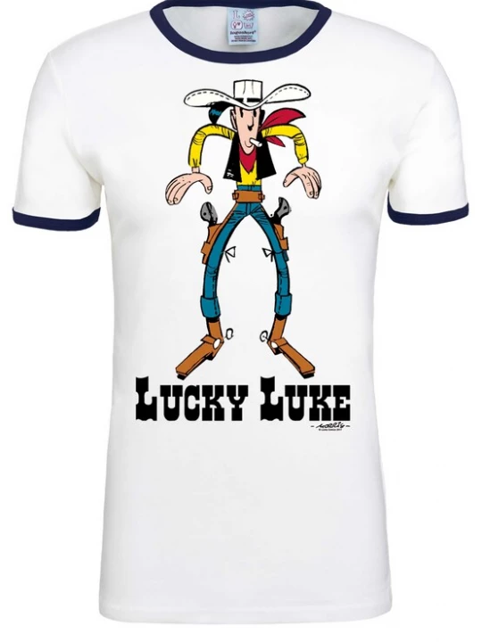 Foto van product LOGOSHIRT Shirt 'Lucky Luke' wit