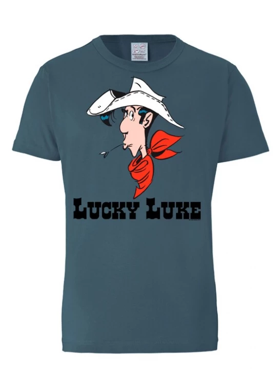 Foto van product LOGOSHIRT Shirt 'Lucky Luke - Portrait' blauw