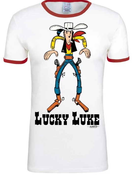 Foto van product LOGOSHIRT Shirt 'Lucky Luke' wit