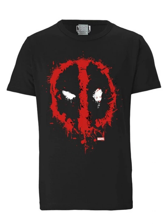 Foto van product LOGOSHIRT Shirt 'Marvel Deadpool Face' zwart