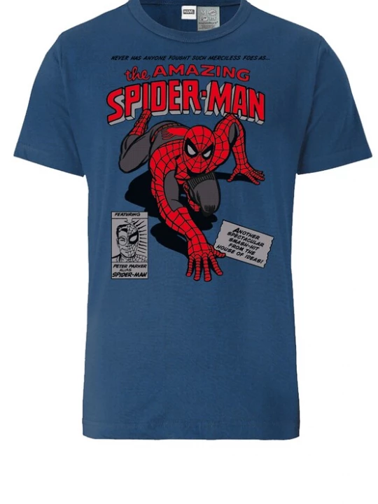 Foto van product LOGOSHIRT Shirt 'Marvel - Spider-Man Merciless Foes' blauw / grijs / rood