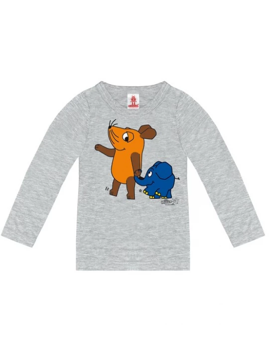 Foto van product LOGOSHIRT Shirt 'Maus & Elefant' grijs / gemengde kleuren