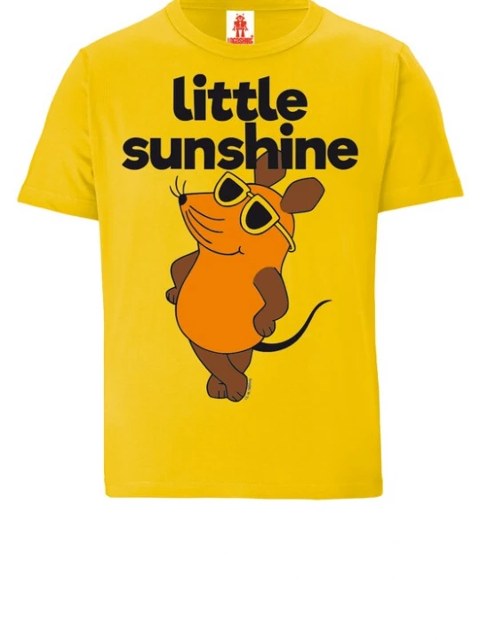 Foto van product LOGOSHIRT Shirt 'Maus - Little Sunshine' bruin / citroengeel / oranje / zwart