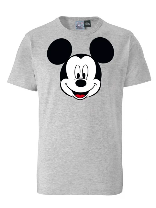Foto van product LOGOSHIRT Shirt 'Mickey Mouse' grijs / zwart / wit