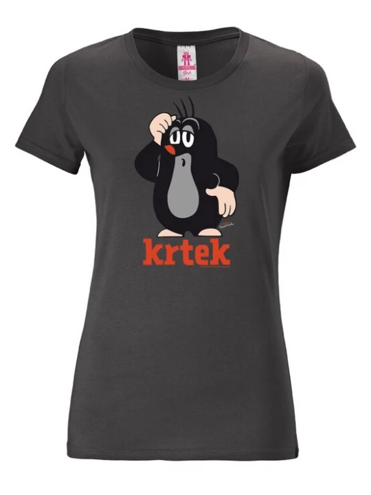 Foto van product LOGOSHIRT Shirt nude / donkergrijs / oranjerood / zwart