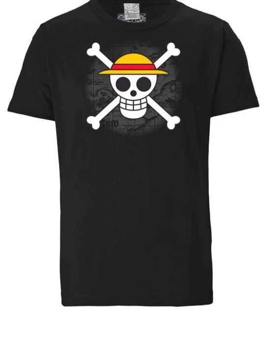 Foto van product LOGOSHIRT Shirt 'One Piece - Skull' zwart