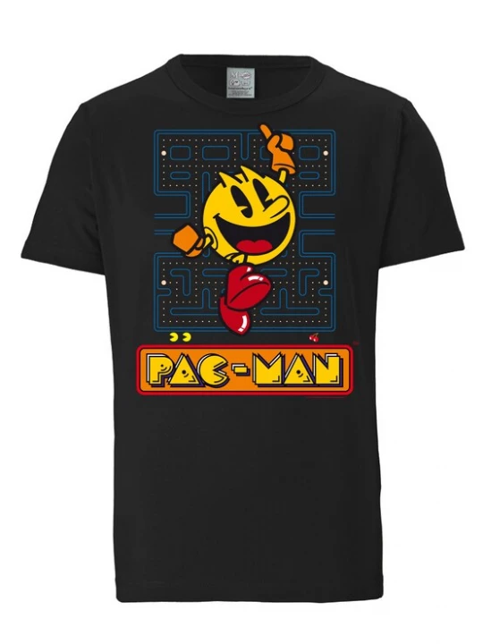 Foto van product LOGOSHIRT Shirt 'Pac-Man' blauw / geel / oranje / rood / zwart