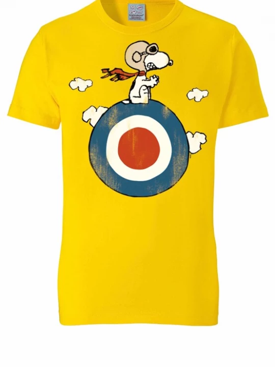 Foto van product LOGOSHIRT Shirt 'Peanuts - Snoopy Pilot' blauw / geel / rood / wit