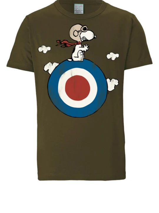 Foto van product LOGOSHIRT Shirt 'Peanuts - Snoopy' olijfgroen