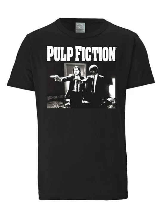 Foto van product LOGOSHIRT Shirt 'Pulp Fiction' zwart / wit