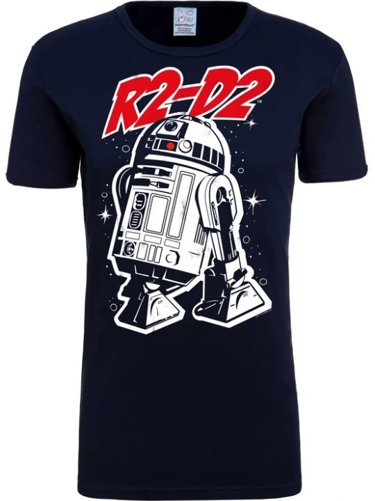 Foto van product LOGOSHIRT Shirt 'R2-D2' marine / rood / wit