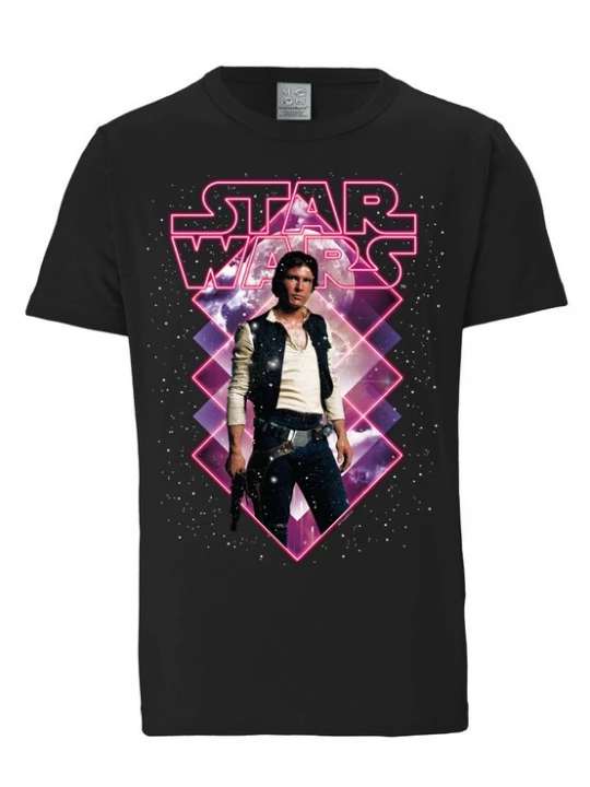 Foto van product LOGOSHIRT Shirt rosa / neonroze / zwart