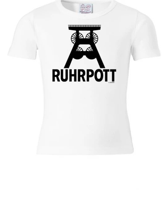 Foto van product LOGOSHIRT Shirt 'Ruhrpott' zwart / wit