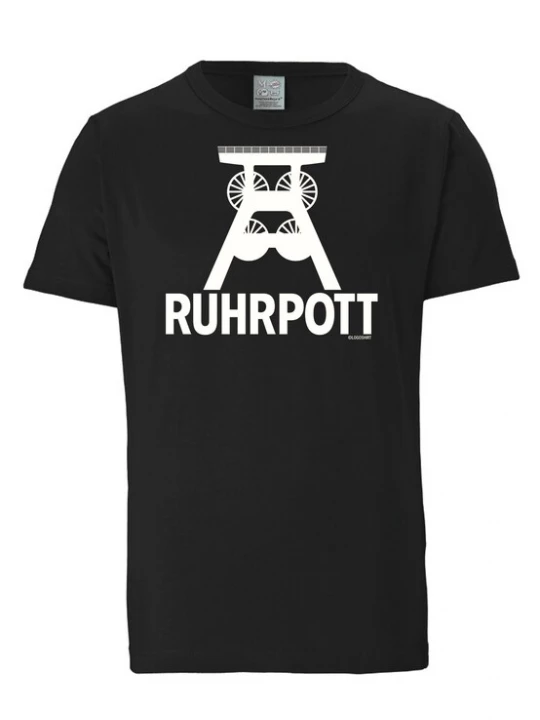 Foto van product LOGOSHIRT Shirt 'Ruhrpott' zwart / wit