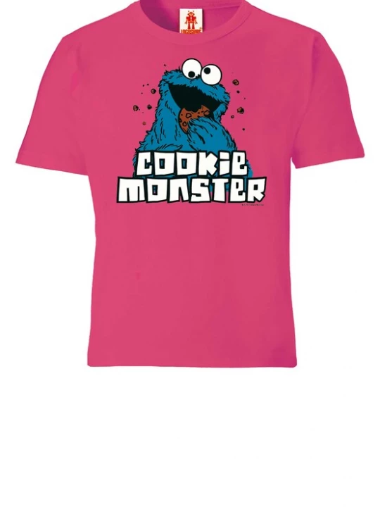 Foto van product LOGOSHIRT Shirt 'Sesamstraße' blauw / pink / zwart / wit