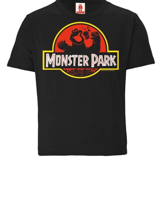 Foto van product LOGOSHIRT Shirt 'Sesamstrasse Krümelmonster Monster Park' zwart