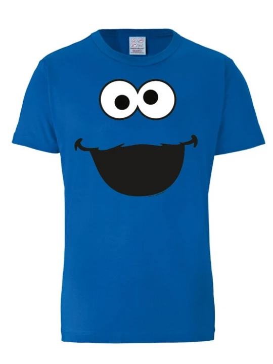 Foto van product LOGOSHIRT Shirt 'Sesamstraße - Krümelmonster' royal blue / koningsblauw / zwart / wit