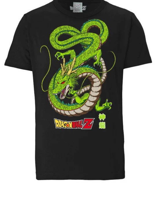 Foto van product LOGOSHIRT Shirt 'Shenlong' lichtbruin / groen / rood / zwart