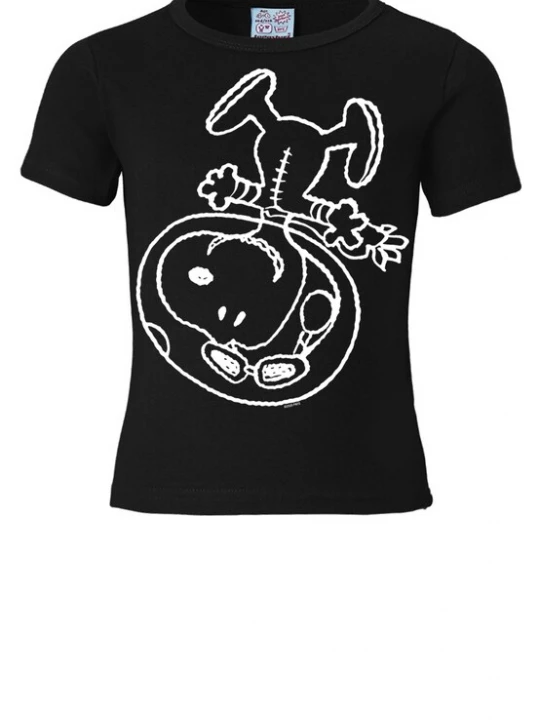 Foto van product LOGOSHIRT Shirt 'Snoopy-Astronaut' zwart / wit