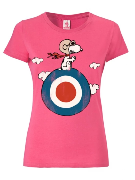 Foto van product LOGOSHIRT Shirt 'Snoopy' blauw / pink / rood / wit