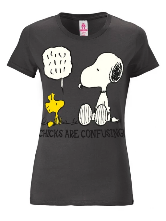 Foto van product LOGOSHIRT Shirt 'Snoopy' donkergrijs