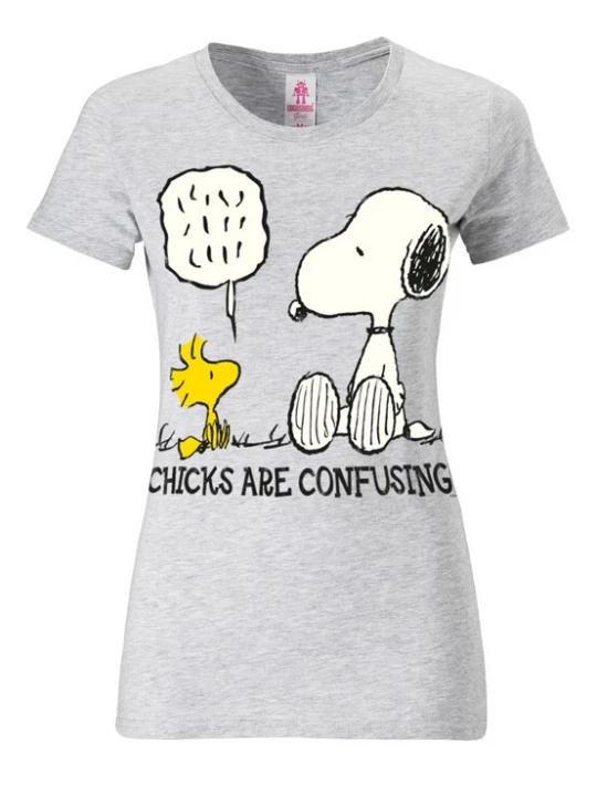 Foto van product LOGOSHIRT Shirt 'Snoopy' geel / grijs gemêleerd / zwart / wit