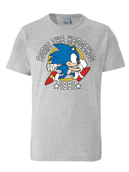 Foto van product LOGOSHIRT Shirt 'Sonic The Hedgehog - 1991' grijs / gemengde kleuren