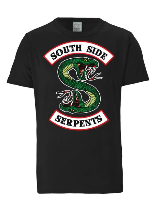 Foto van product LOGOSHIRT Shirt 'South Side Serpents' groen / rood / zwart / wit