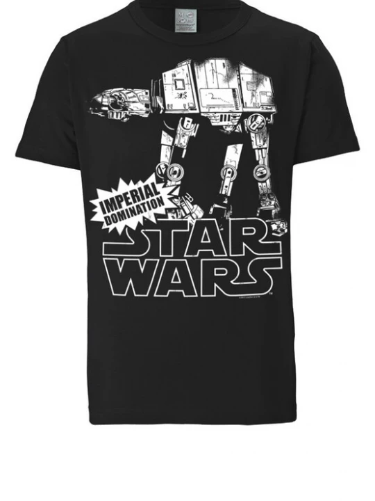 Foto van product LOGOSHIRT Shirt 'Star Wars - AT-AT' zwart / wit
