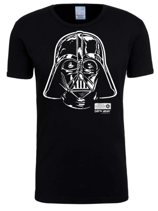 Foto van product LOGOSHIRT Shirt 'Star Wars Darth Vader' zwart / wit